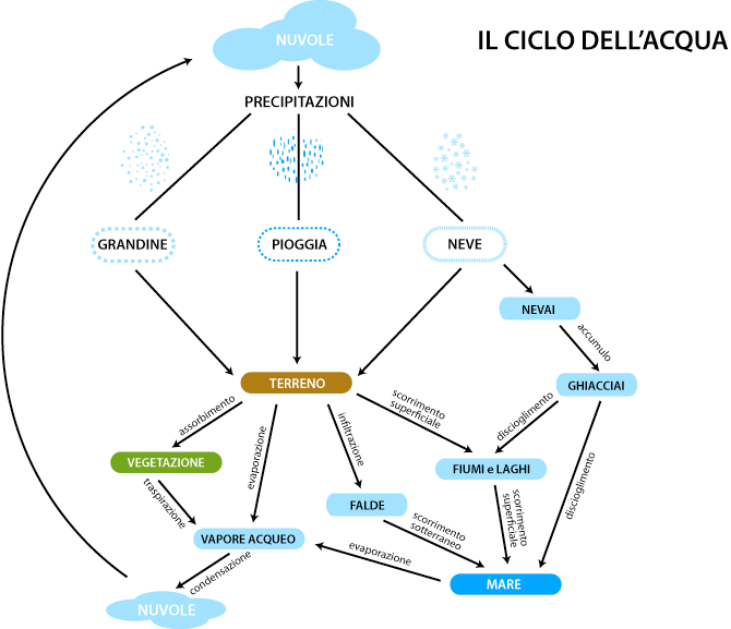 Il ciclo dell'acqua